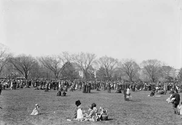Easter Egg Rolling, White House, 1914.