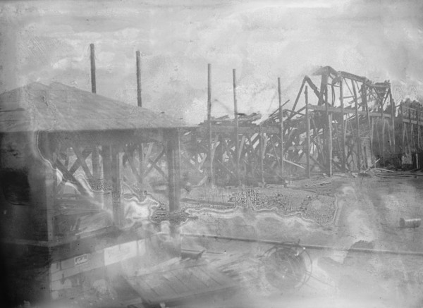 Fire at The Dc Baseball Park (Known As National Park or Boundary Field), Washington, D.C., 17 Mar 1911.