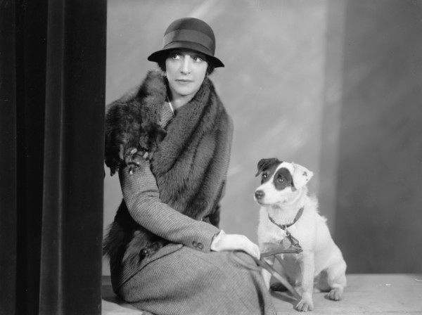 Foote, Walter A., Mrs. Portrait. with Dog, 1933.
