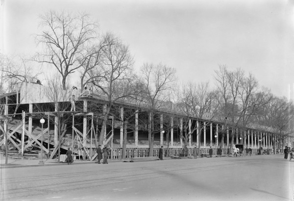 Inaugural Stands - Court of Honor Before White House, 1913.