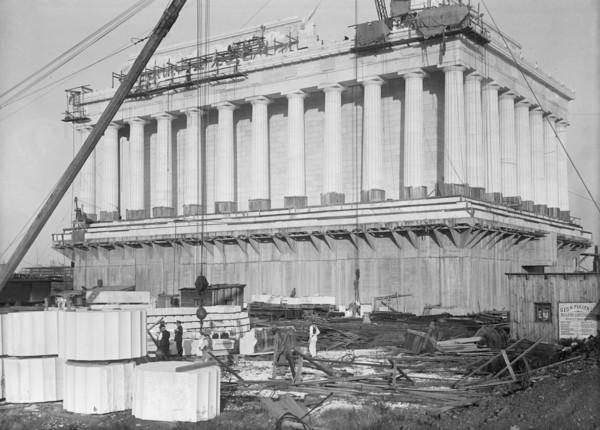 Lincoln Memorial - Under Construction, 1915.
