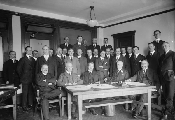 Nat. Advisory Comm. For Aeronautics - Meeting of Exec. Committee with The Aircraft Manufact..., 2017 Creator: Harris & Ewing.