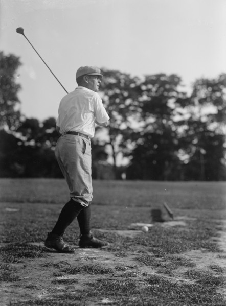 Owen, Robert Latham, Senator from Oklahoma, 1907-1925 - Golfing, 1917.