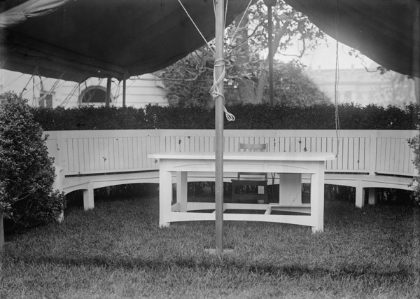 White House - Tent in Rose Garden, 1914.