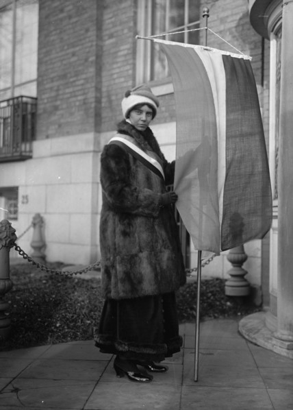 Woman Suffrage - Pickets at White House, 1917.
