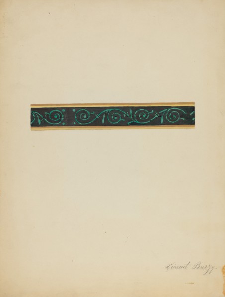 Wall Paper Border, c. 1936.