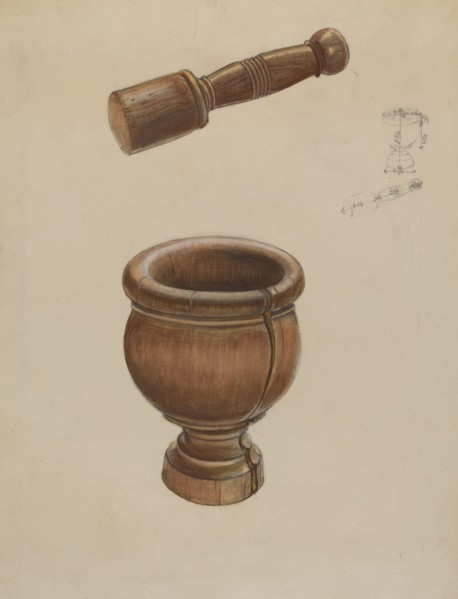 Mortar and Pestle, c. 1936.