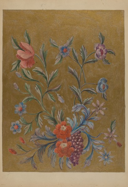 Detail of Painting on Altar Panel, c. 1936.