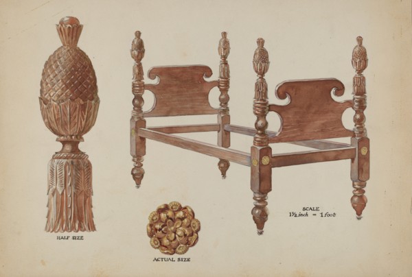 Bed, c. 1936.