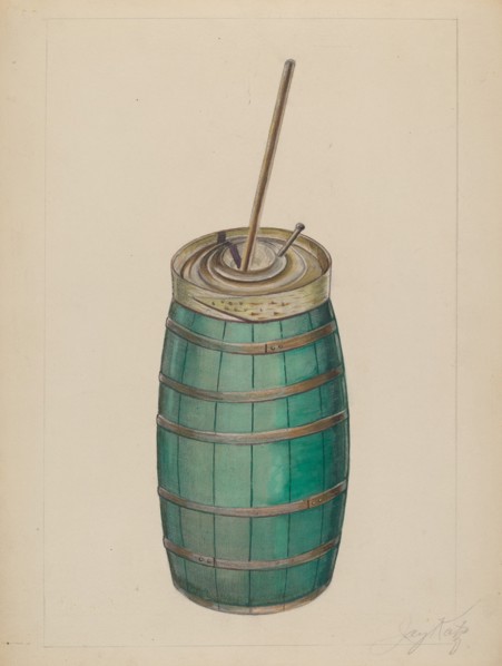 Butter Churn, c. 1937.