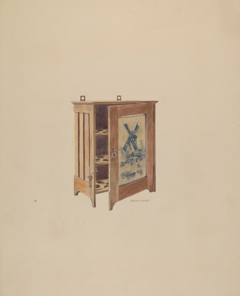 Egg Cabinet, c. 1938.