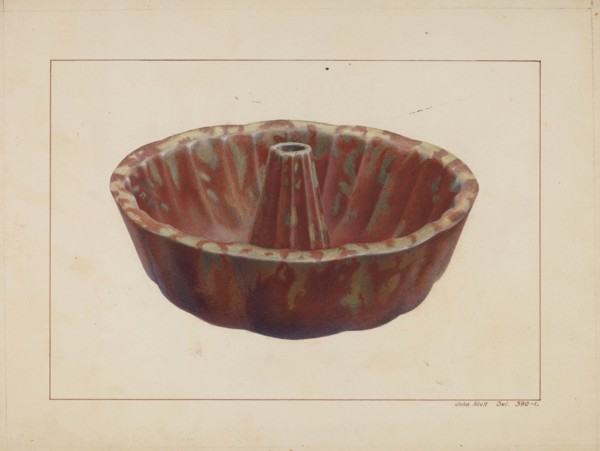 Turk's Head Baking Dish, 1938.