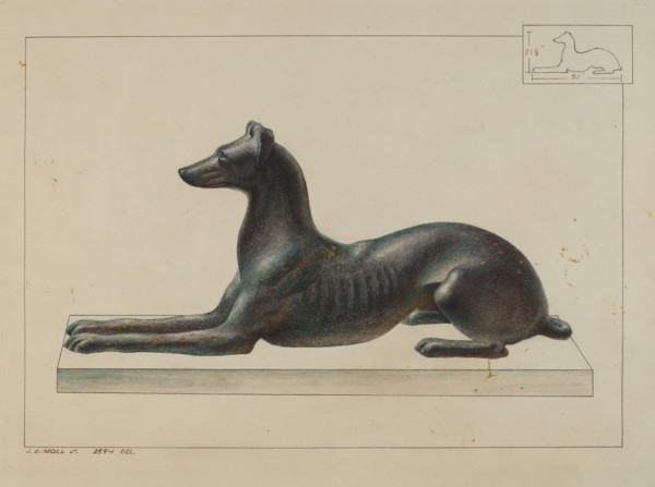 Greyhound, c. 1938.