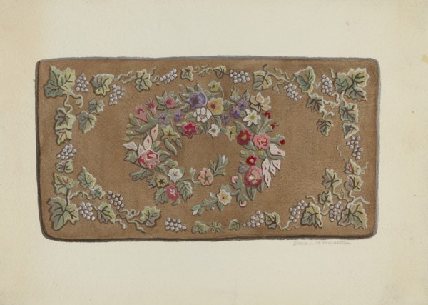 Hooked Rug, c. 1936.