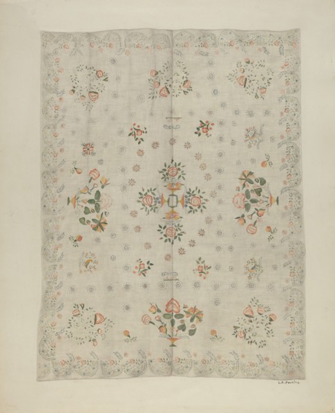 Bedspread, c. 1941.