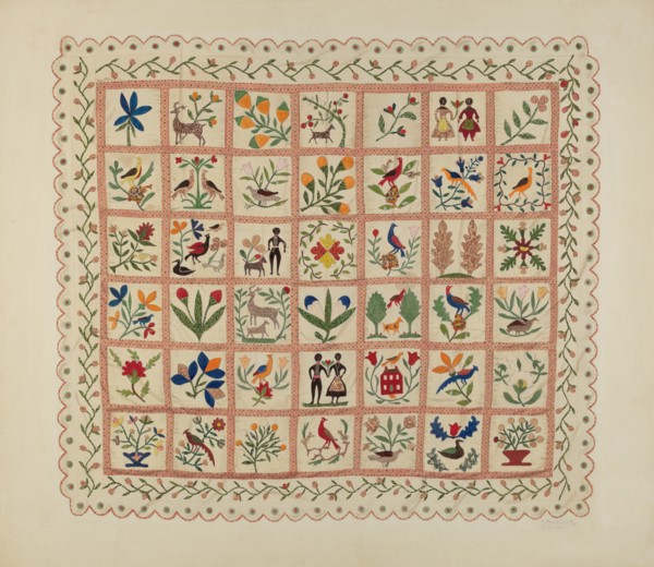 Applique Bedspread, c. 1941.