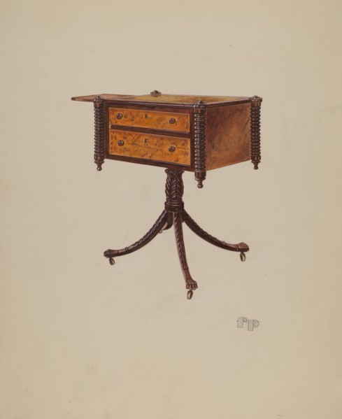 Work Table, c. 1937.