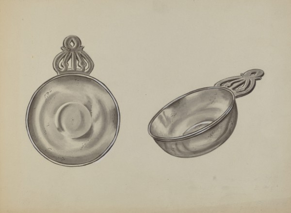 Pewter Porringer, c. 1936.