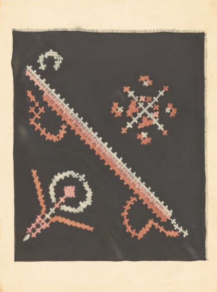 Footstool Top, c. 1941.