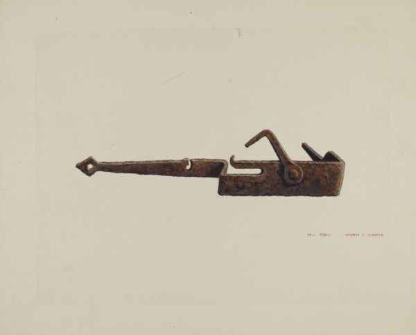 Conestoga Axe Holder, c. 1939.
