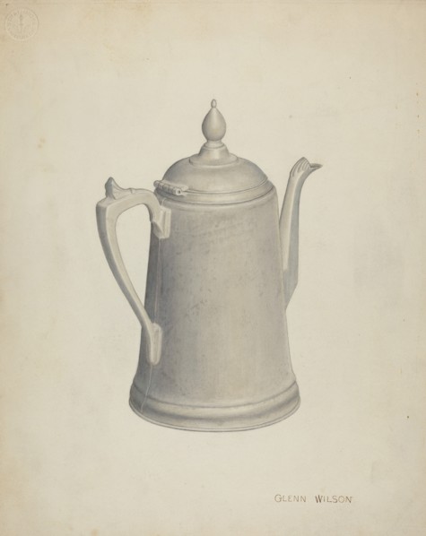 Pewter Teapot, c. 1941.