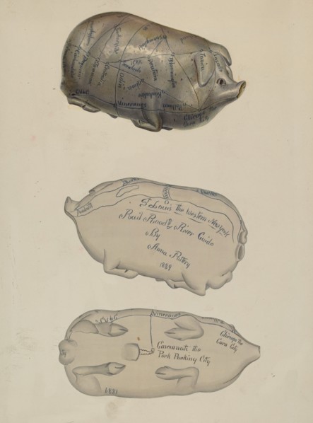 Pottery Pig, c. 1938.
