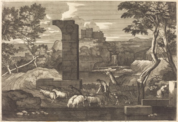 Landscape with Peasant and his Herd.