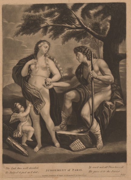 Judgment of Paris, 1770s/1780s.
