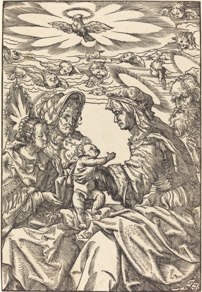 The Holy Family with Saint Anne and Saint Joachim, 1512.