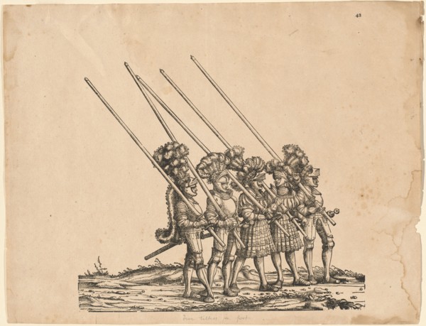 Five Tilters on Foot, 1516/1518 (published 1522, printed 1777 or 1796).