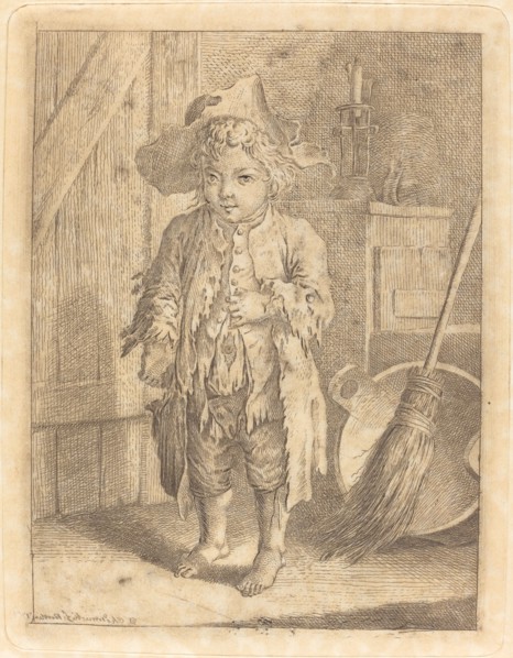 Poor Boy Showing His Navel, 1758.