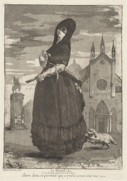 Le Zendale (Woman in a Hood, or the Woman Returning from Church), 1775.