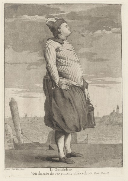 Le Gondolier, 1775.