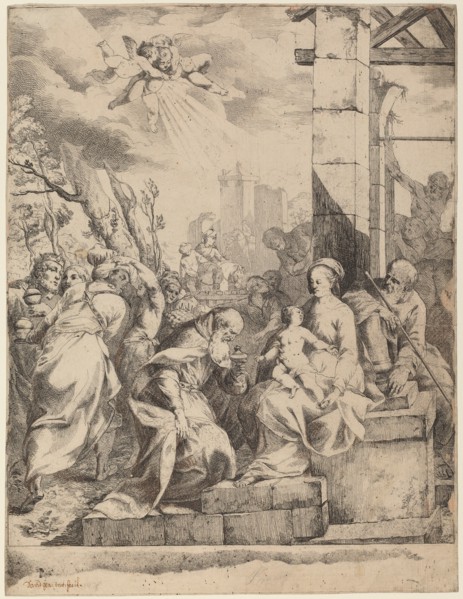 The Adoration of the Magi.