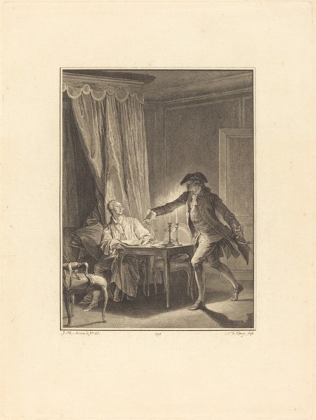 Ah! Jeune homme à ton bienfaiteur, 1774.