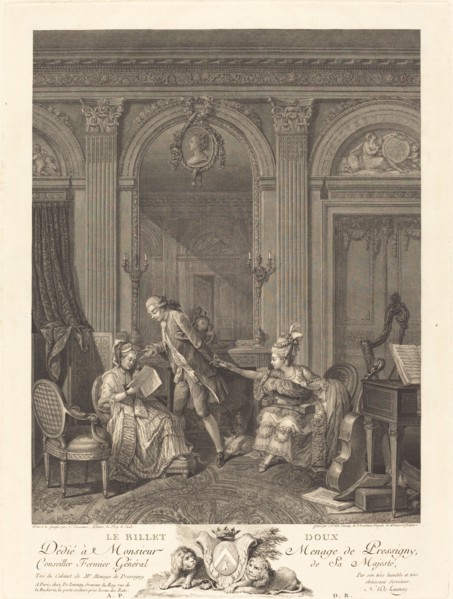 Le Billet doux, 1778.