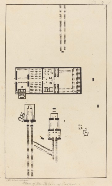 Plan of the Palace of Carnac, published 1829.