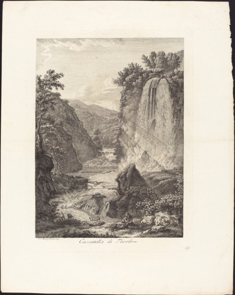 Cascatella di Tivoli, 1792.
