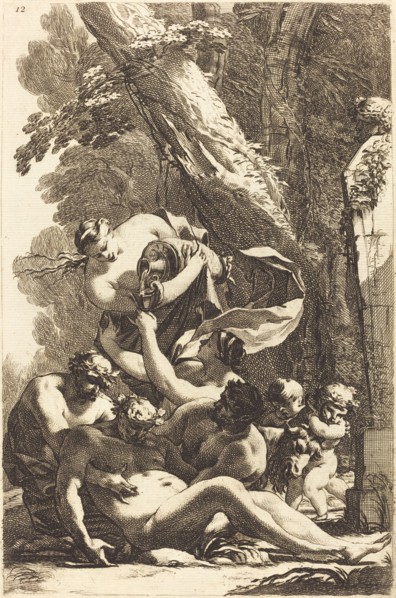 Drunken Silenus Supported by Two Fauns, 1650s.