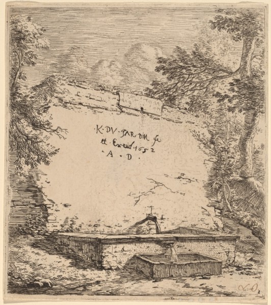 Title Page with Fountain, 1652.