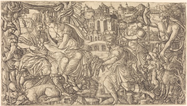 A King and Diana Receiving Huntsmen, probably c. 1547/1555.