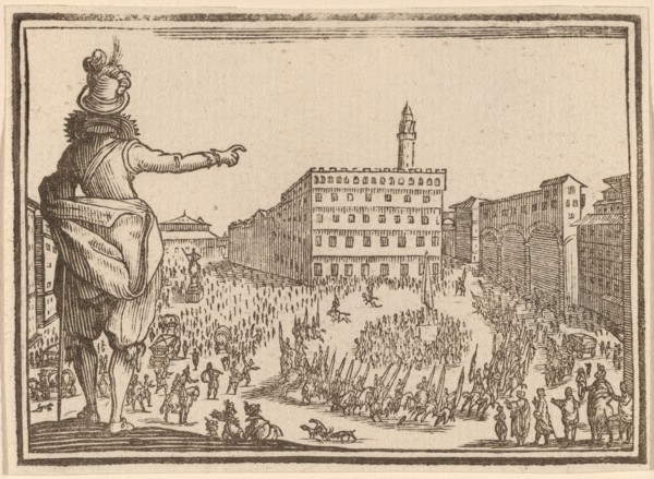 Piazza della Signoria, Florence, 1621.