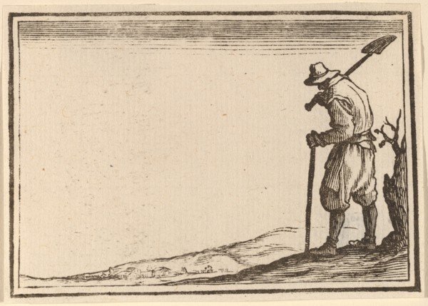 Peasant with Shovel on His Shoulder, 1621.