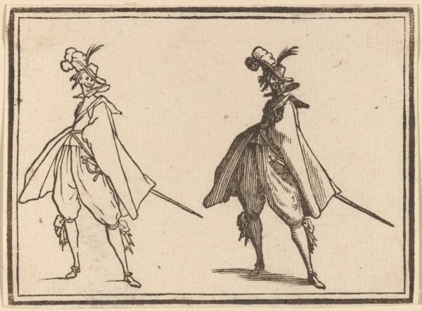 Gentleman in a Large Mantle, Front View, 1621.
