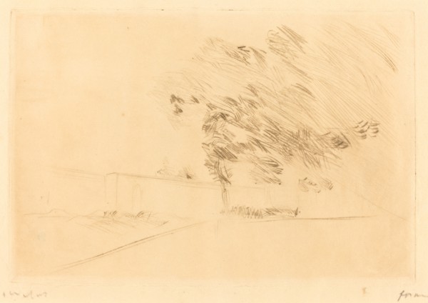 In the Park at Versailles (first plate), 1909.