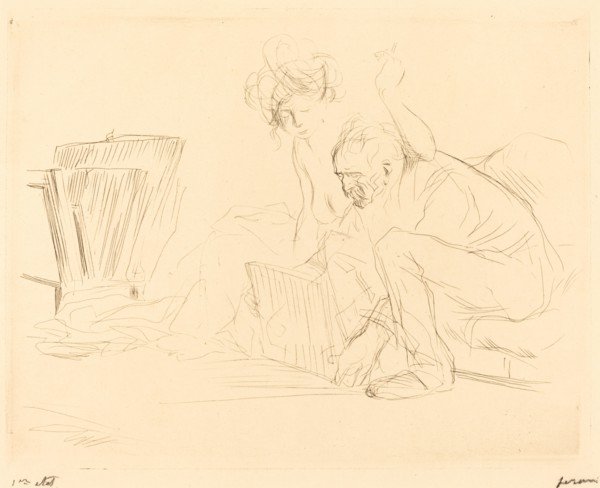 The Model's Rest (second plate), 1909.