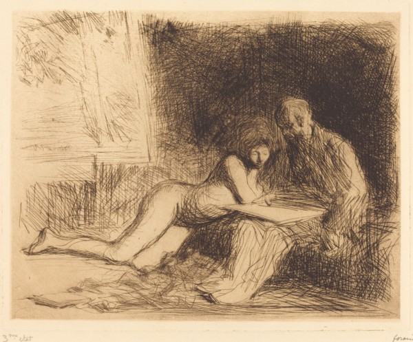 The Model's Rest (fourth plate), 1909.