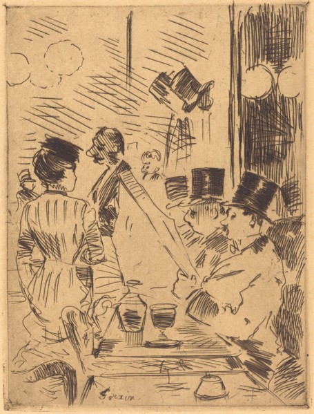 The Cafe of the New Athens, c. 1876.