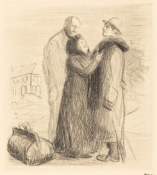 The Departure of the Prodigal Son (first plate, vertical), probably 1912/1913.