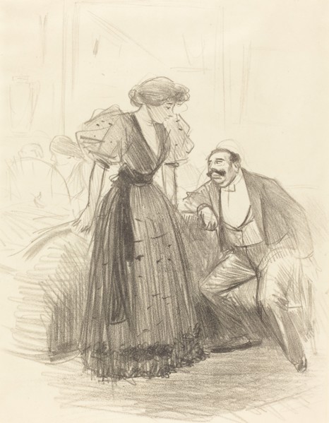 At an Evening Party, c. 1896.